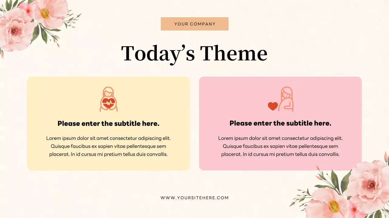 Beige Floral Quiz Invitation Presentation