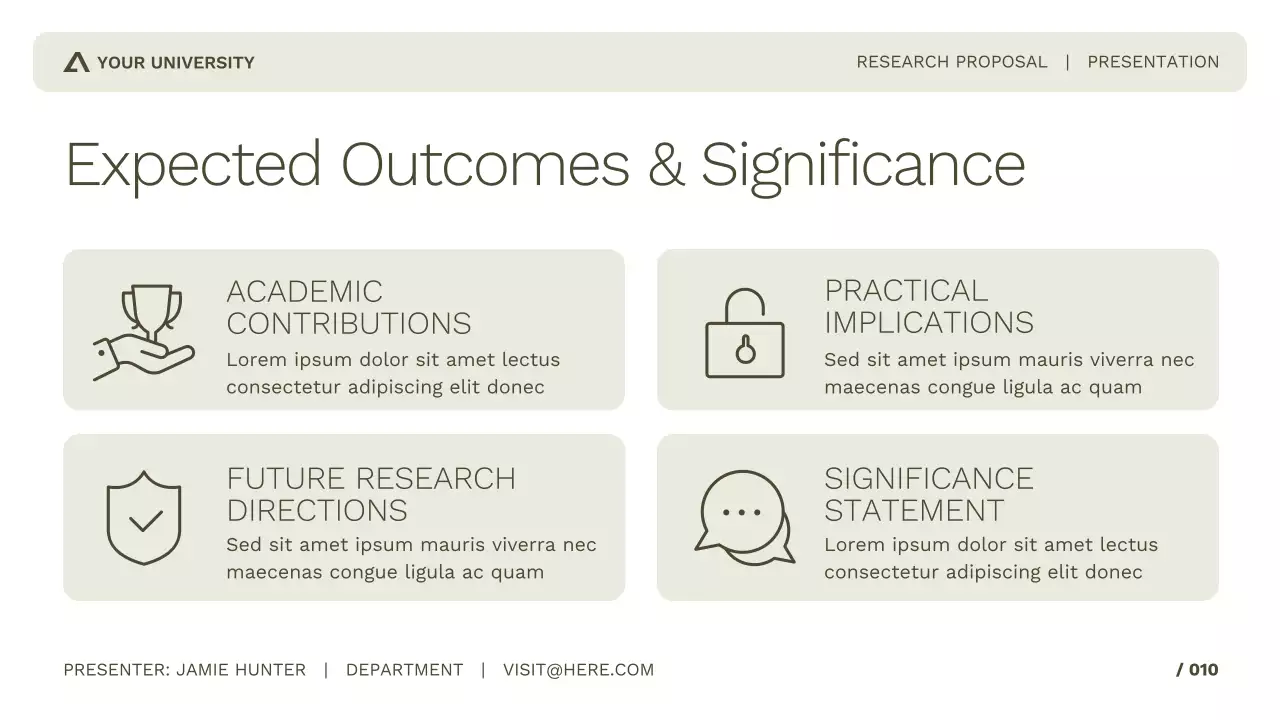 Simple and Professional Academic Research for Study or Conference Presentation