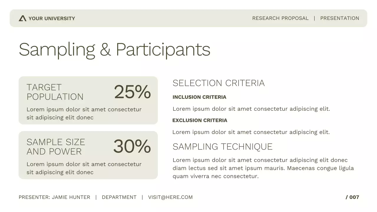 Simple and Professional Academic Research for Study or Conference Presentation