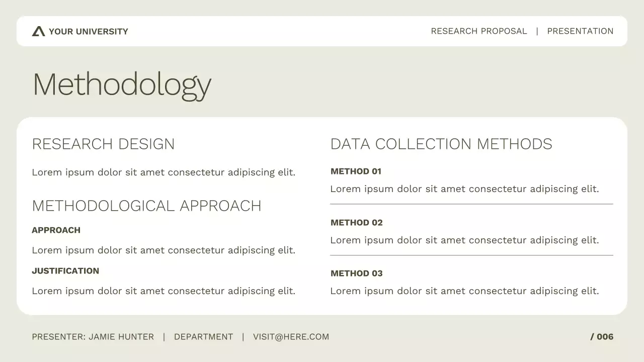 Simple and Professional Academic Research for Study or Conference Presentation