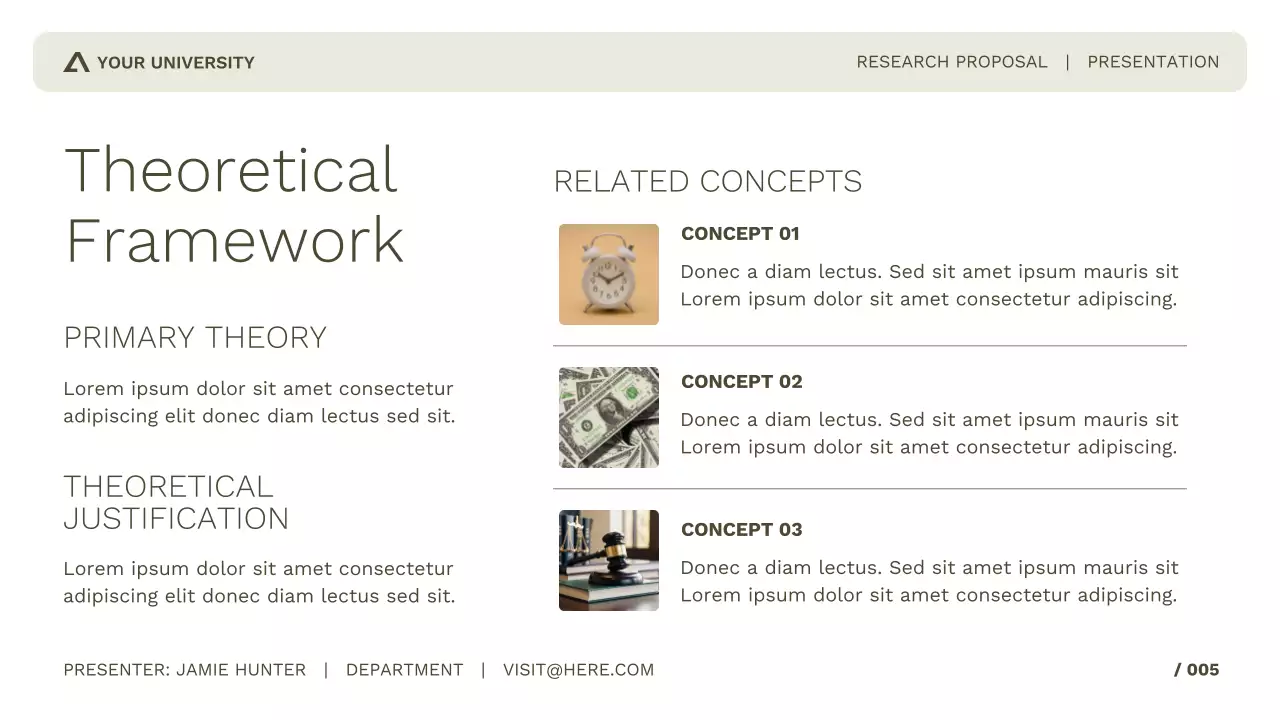 Simple and Professional Academic Research for Study or Conference Presentation