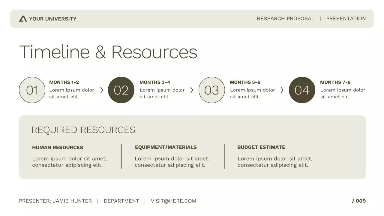 Simple and Professional Academic Research for Study or Conference Presentation