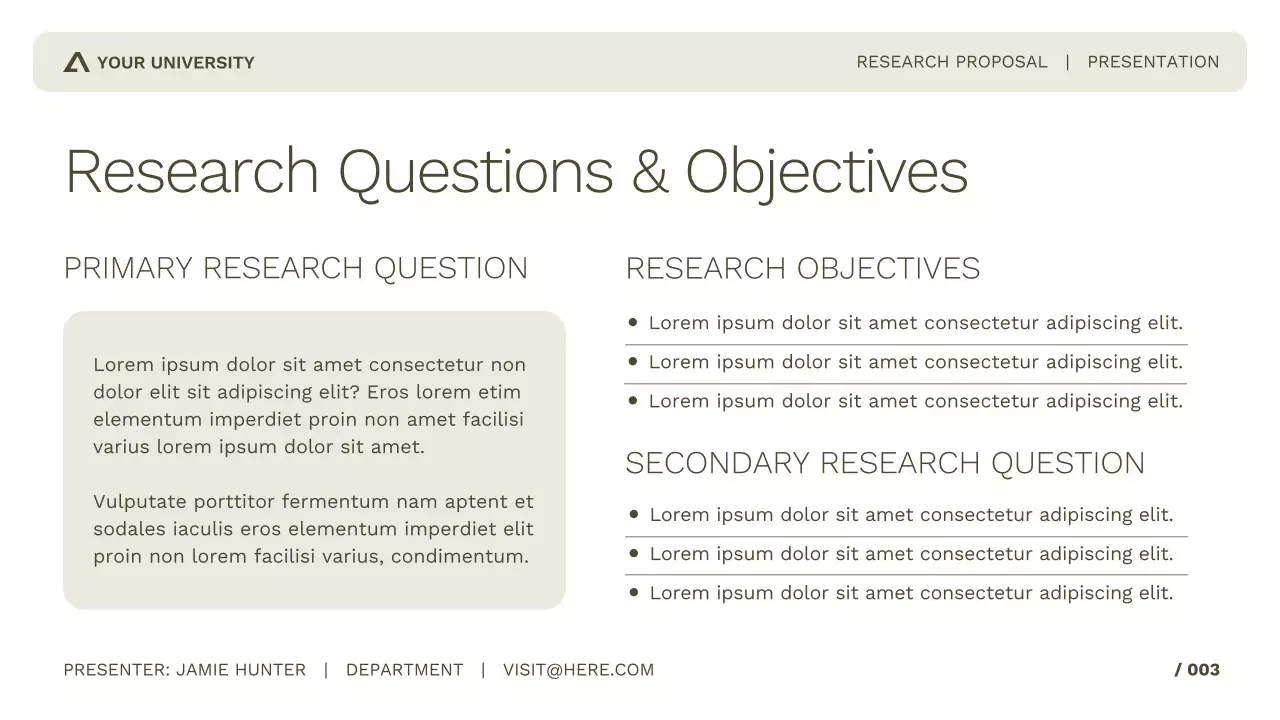 Simple and Professional Academic Research for Study or Conference Presentation