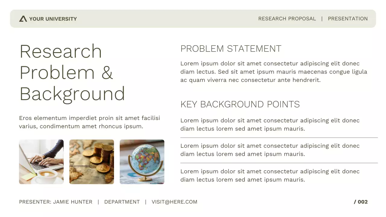 Simple and Professional Academic Research for Study or Conference Presentation