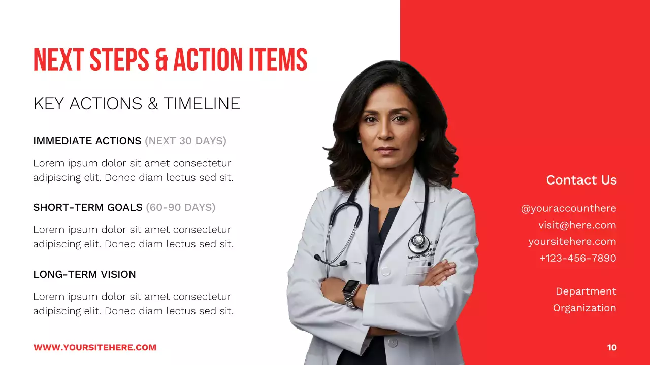 Professional Healthcare Trends and Insights Report for Medical Industry or Organization Presentation