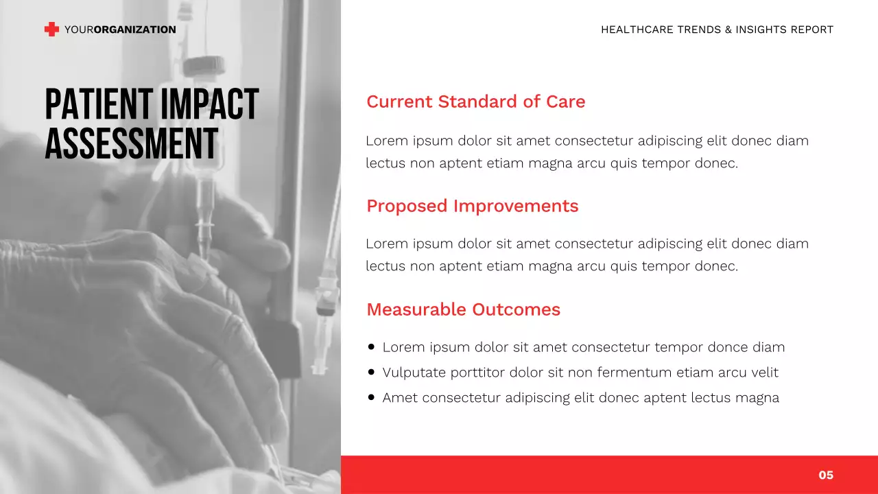 Professional Healthcare Trends and Insights Report for Medical Industry or Organization Presentation