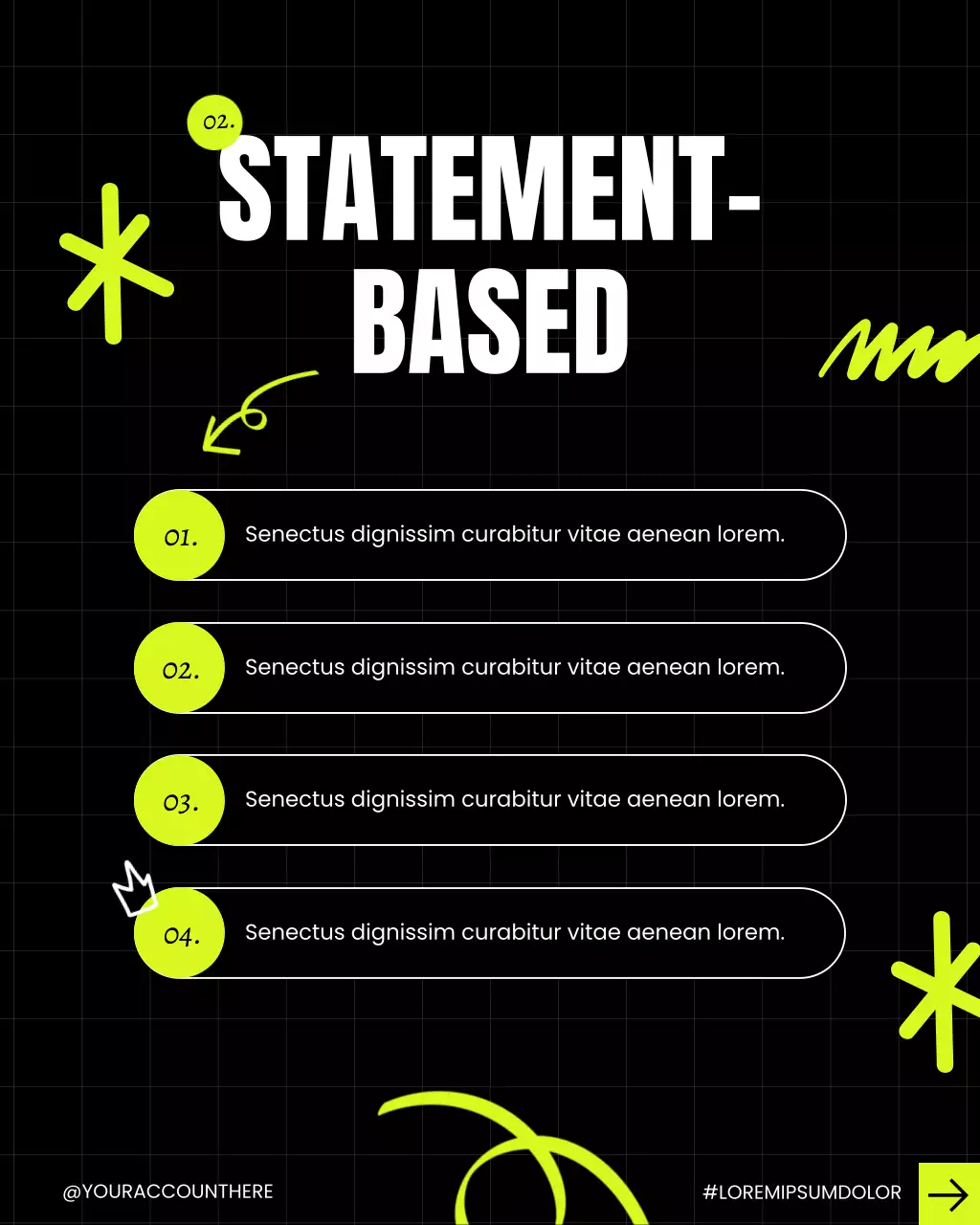 Neon Green Modern Content Creation Tips Instagram Post