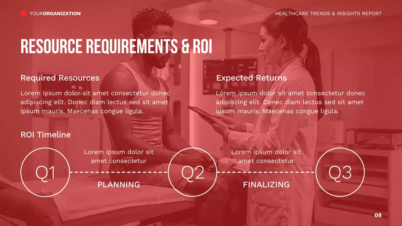 Professional Healthcare Trends and Insights Report for Medical Industry or Organization Presentation