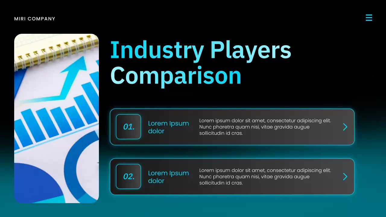 Black and Teal Modern Market Report