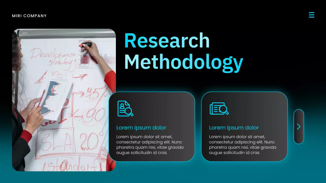 Black and Teal Modern Market Report