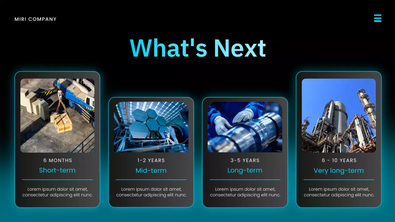 Black and Teal Modern Market Report