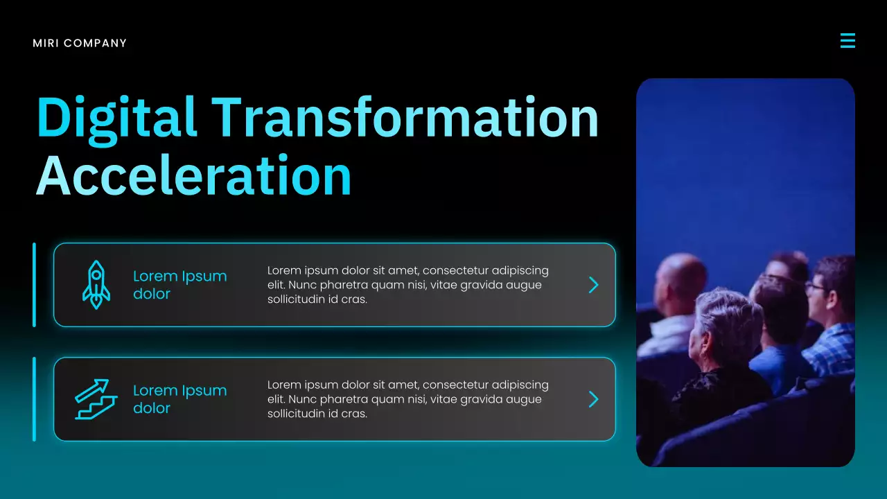 Black and Teal Modern Market Report