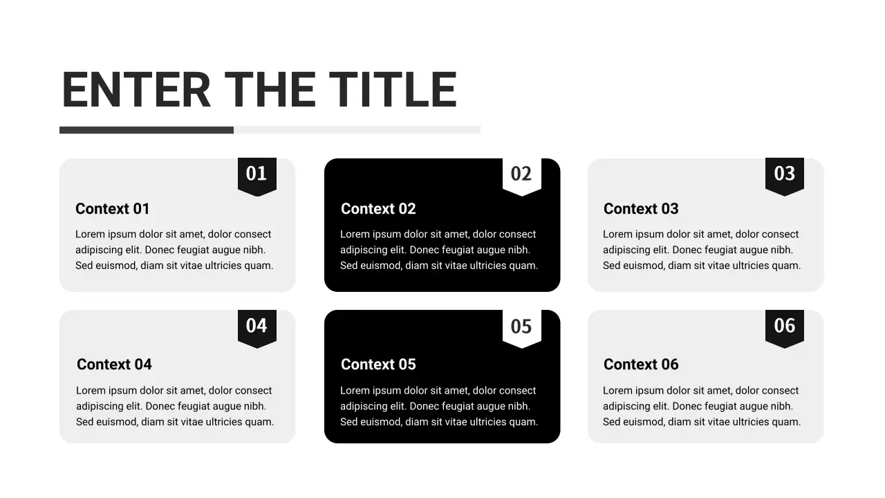 Black and White Basic Layout Collection Presentation