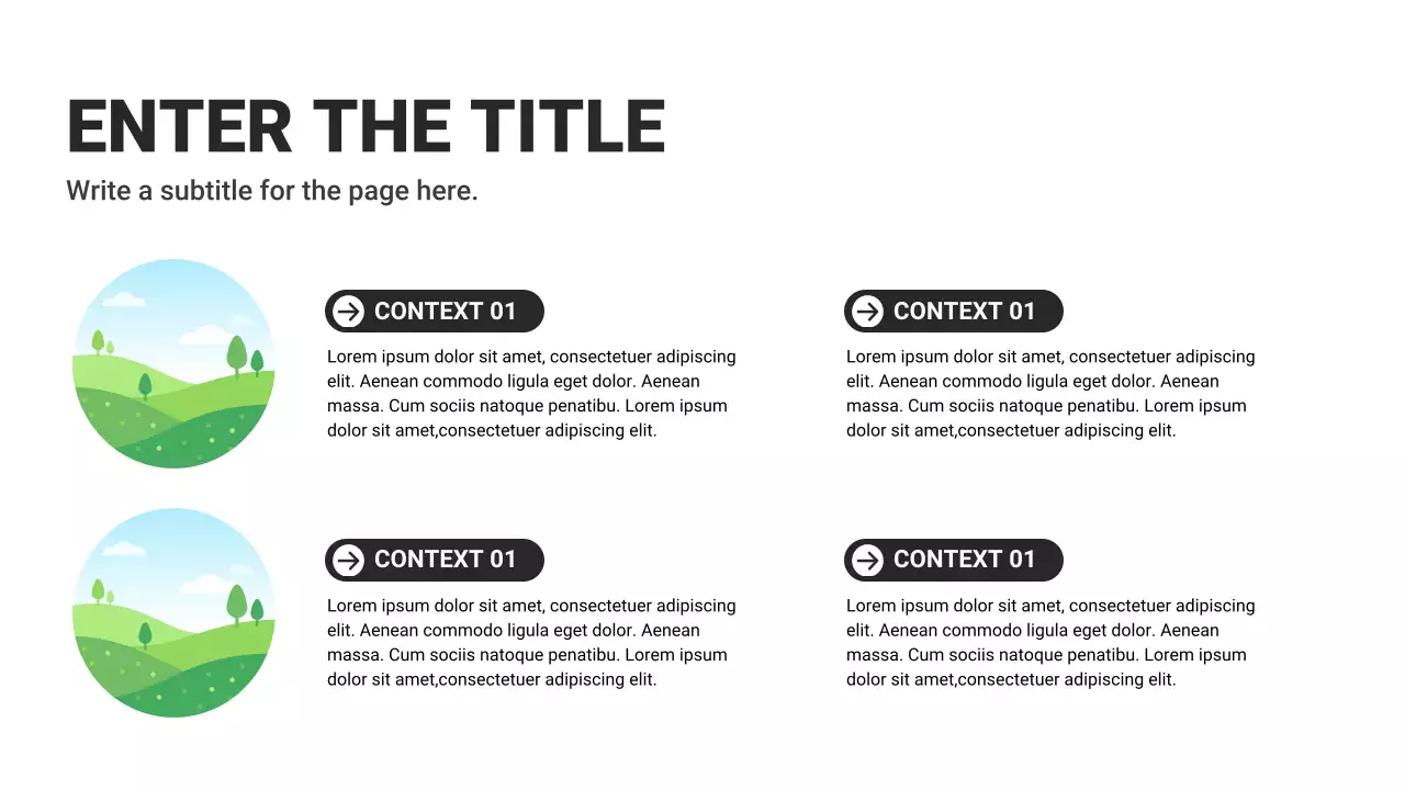 Black and White Basic Layout Collection Presentation