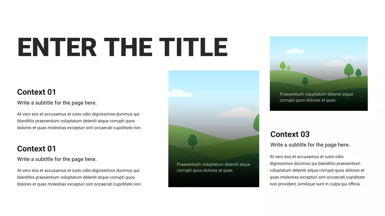 Black and White Basic Layout Collection Presentation