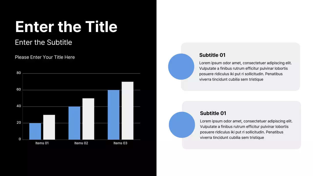 White and Blue Modern Graph and Timeline Collection Presentation