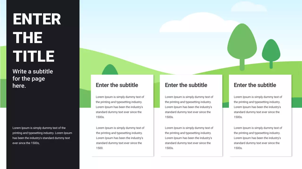 Black and White Basic Layout Collection Presentation