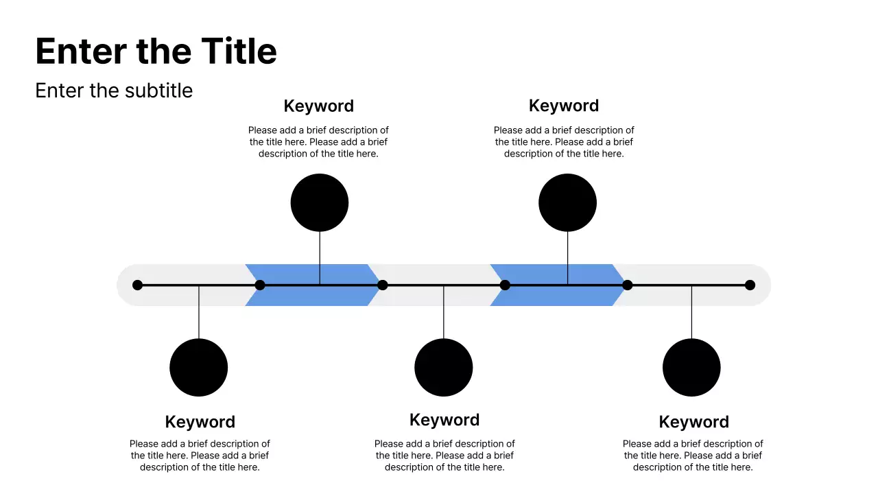 White and Blue Modern Graph and Timeline Collection Presentation