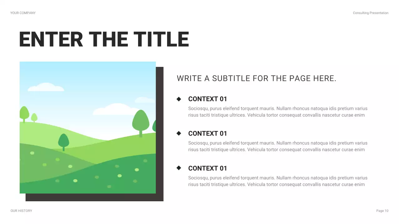 Black and White Basic Layout Collection Presentation