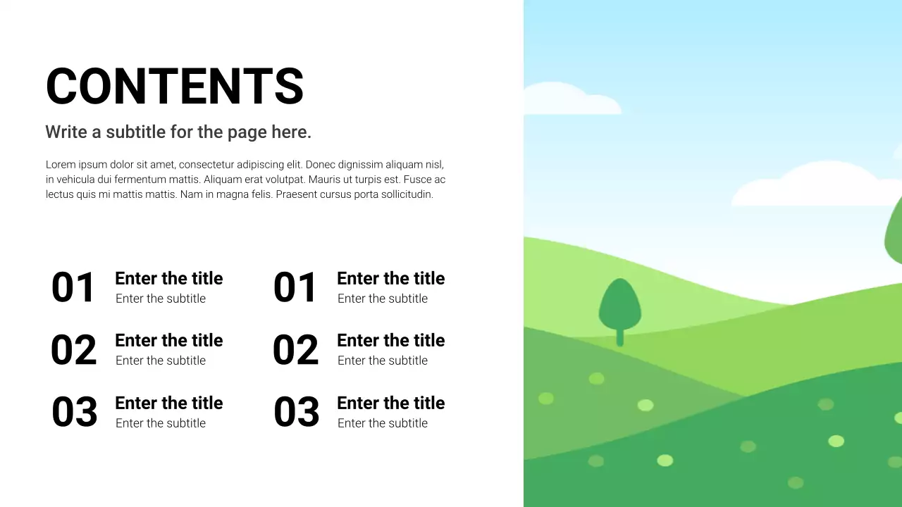 Black and White Basic Layout Collection Presentation