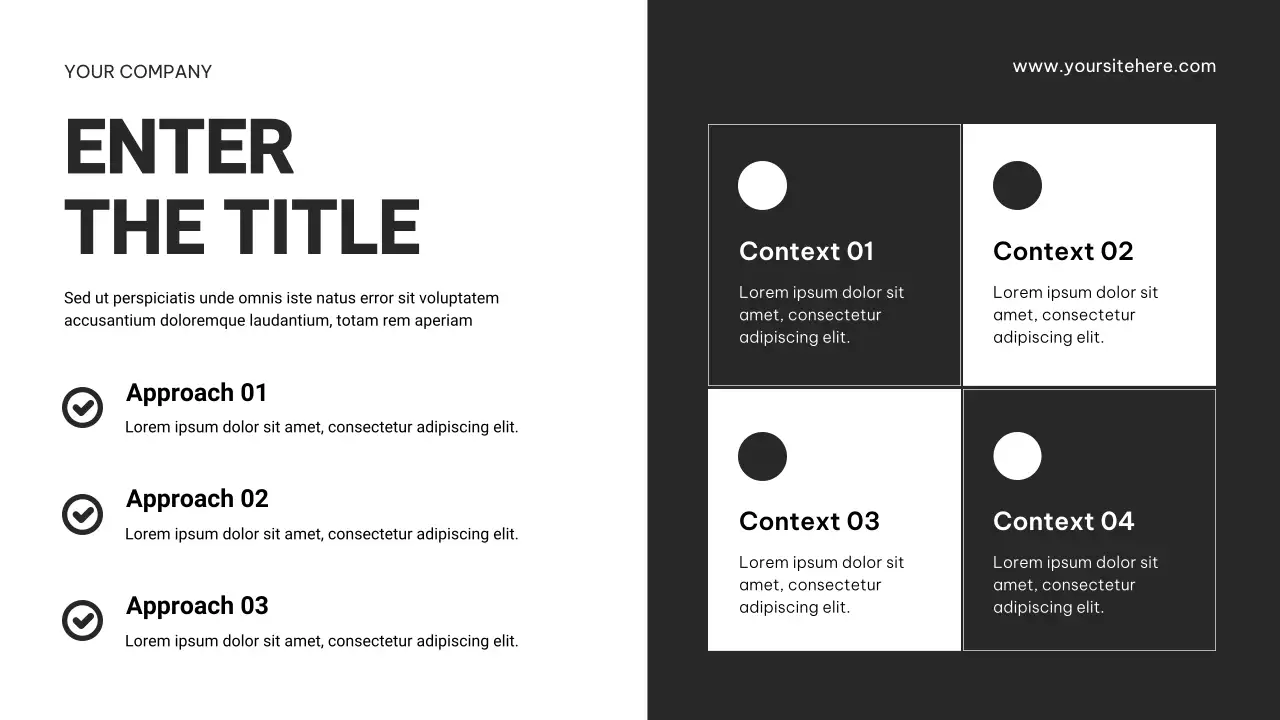 Black and White Basic Layout Collection Presentation