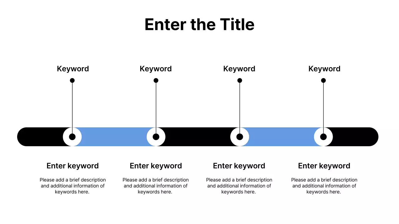 White and Blue Modern Graph and Timeline Collection Presentation