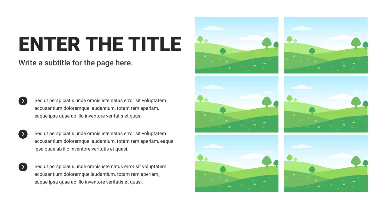 Black and White Basic Layout Collection Presentation