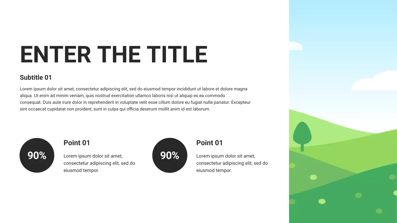 Black and White Basic Layout Collection Presentation