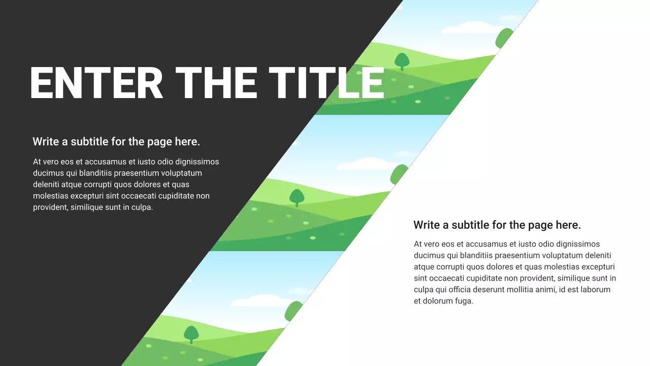 Black and White Basic Layout Collection Presentation