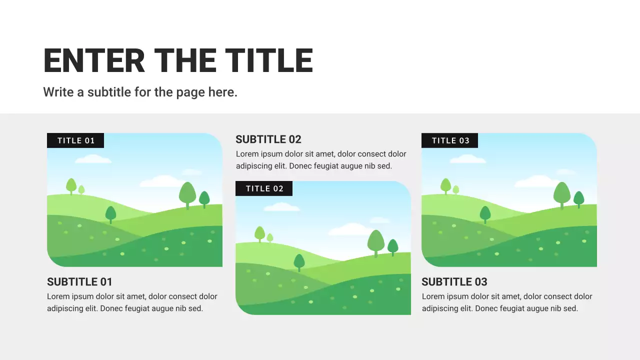 Black and White Basic Layout Collection Presentation