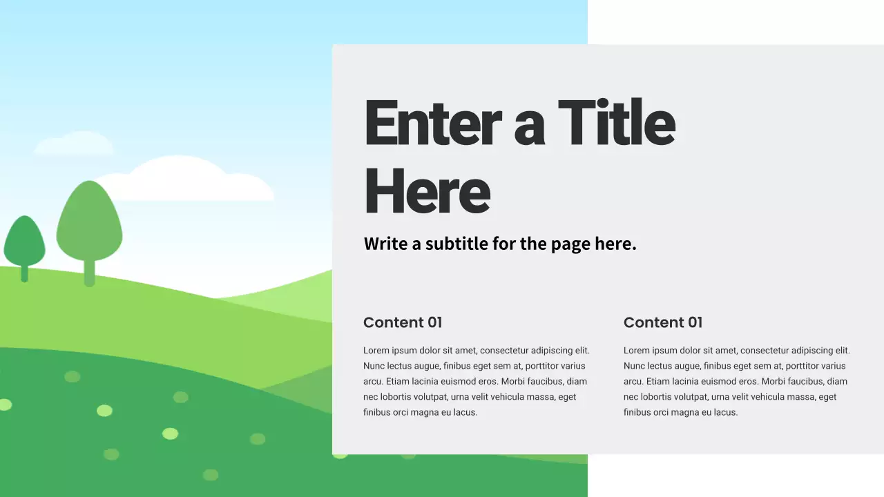 Black and White Basic Layout Collection Presentation