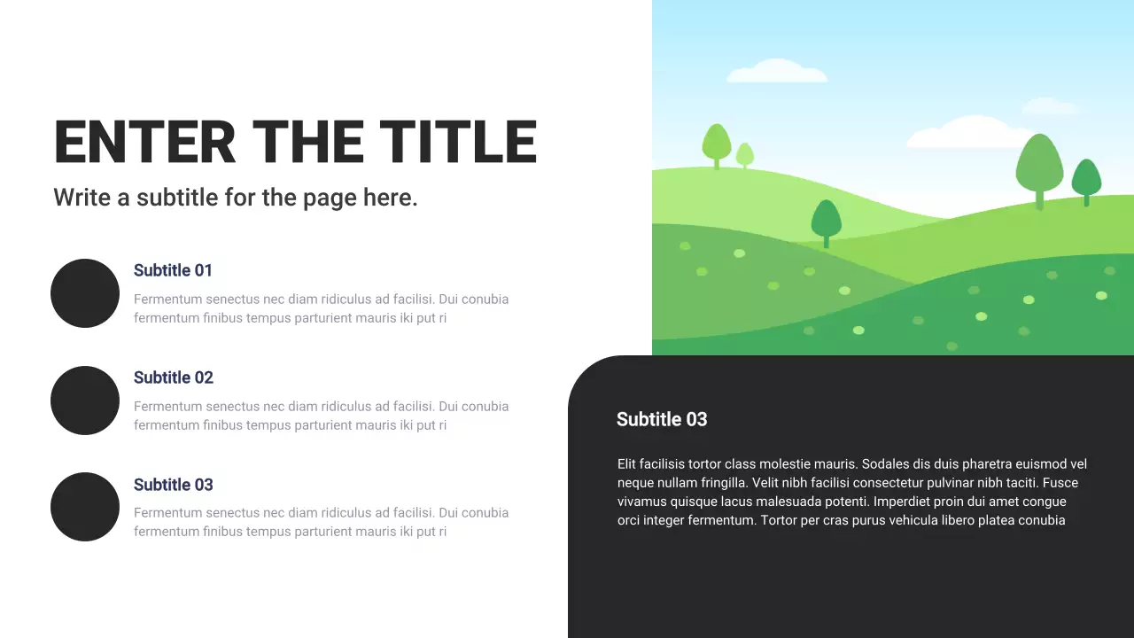 Black and White Basic Layout Collection Presentation
