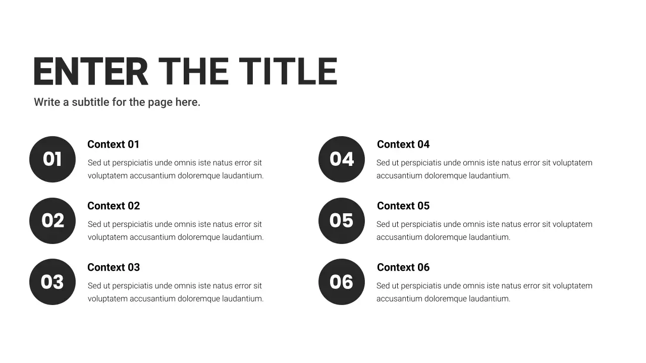 Black and White Basic Layout Collection Presentation