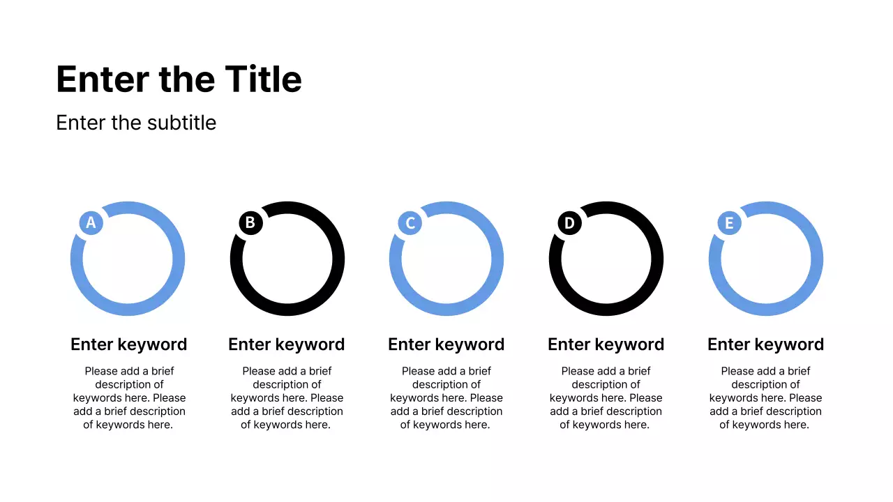 White and Blue Modern Graph and Timeline Collection Presentation