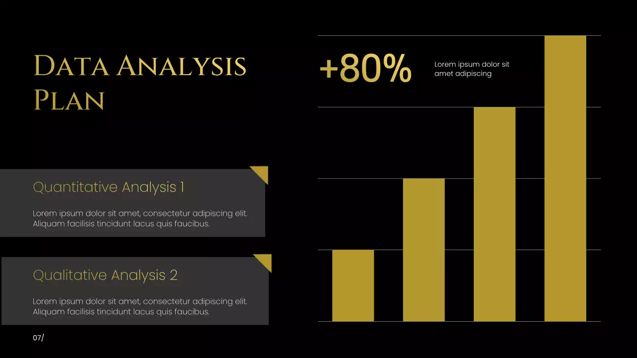 Black and Gold Modern Research Proposal Presentation