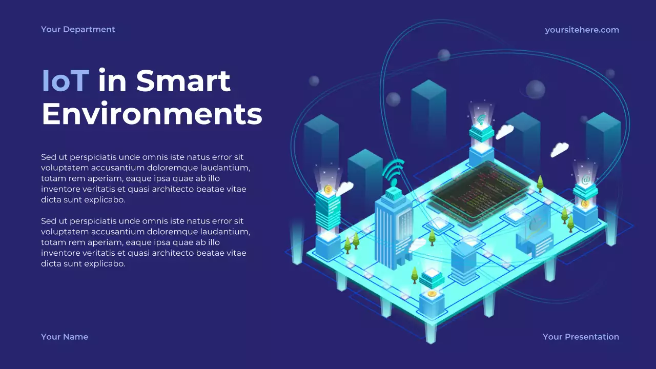 Blue Modern Internet Technology Introduction Presentation