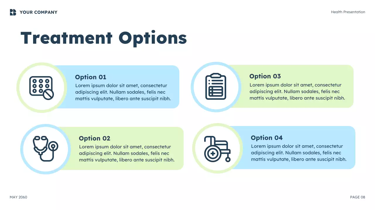 Blue Modern Meningitis Awareness Presentation