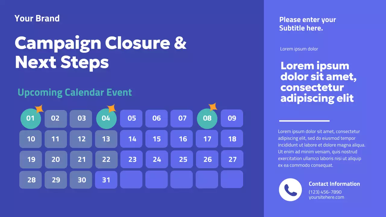 Blue Modern Values Campaign Presentation