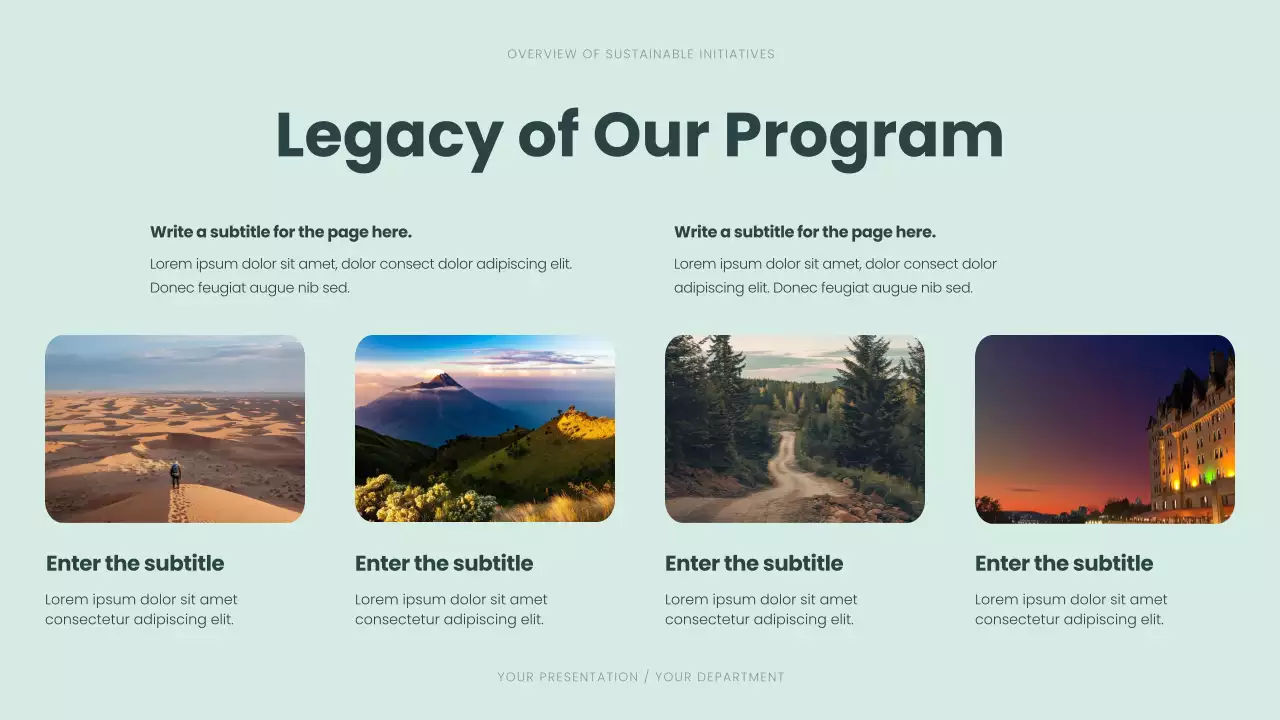 Green Modern Sustainability Awareness Presentation