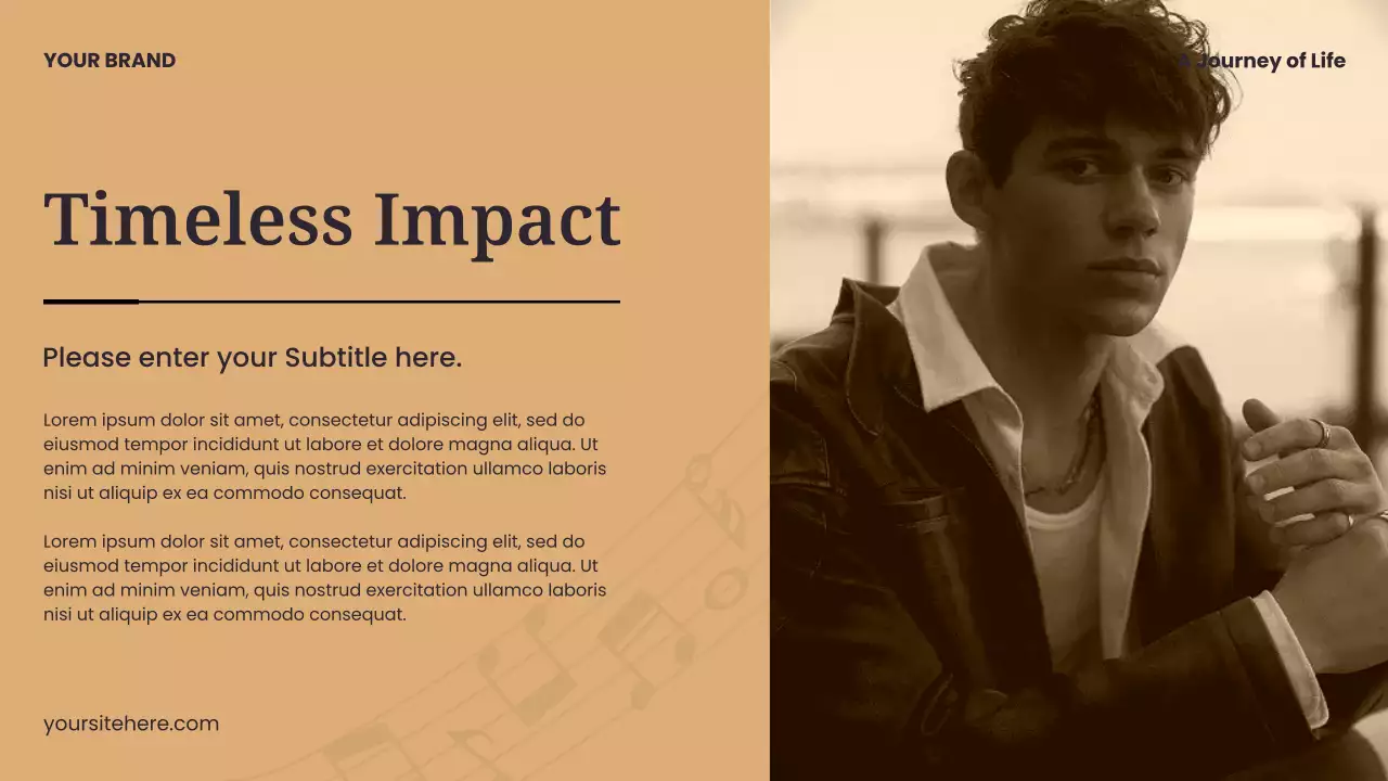 Black and Blue Modern Music History Presentation