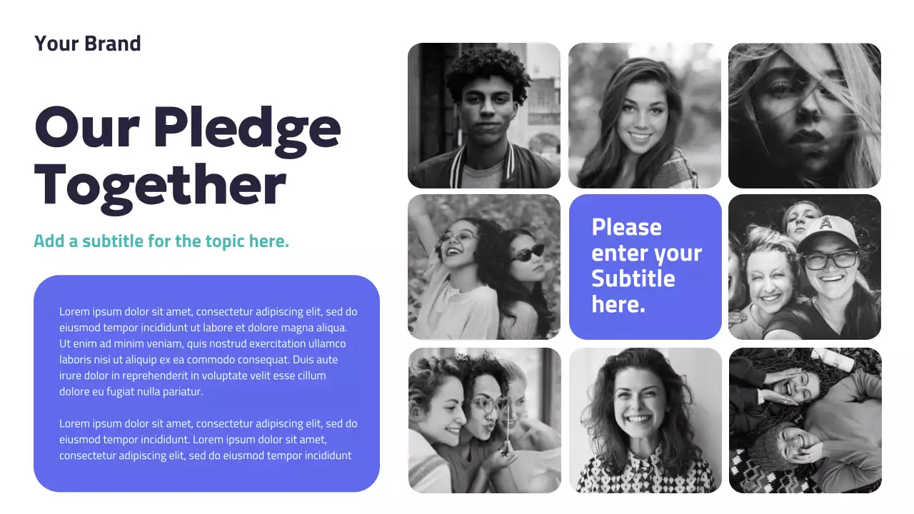 Blue Modern Values Campaign Presentation