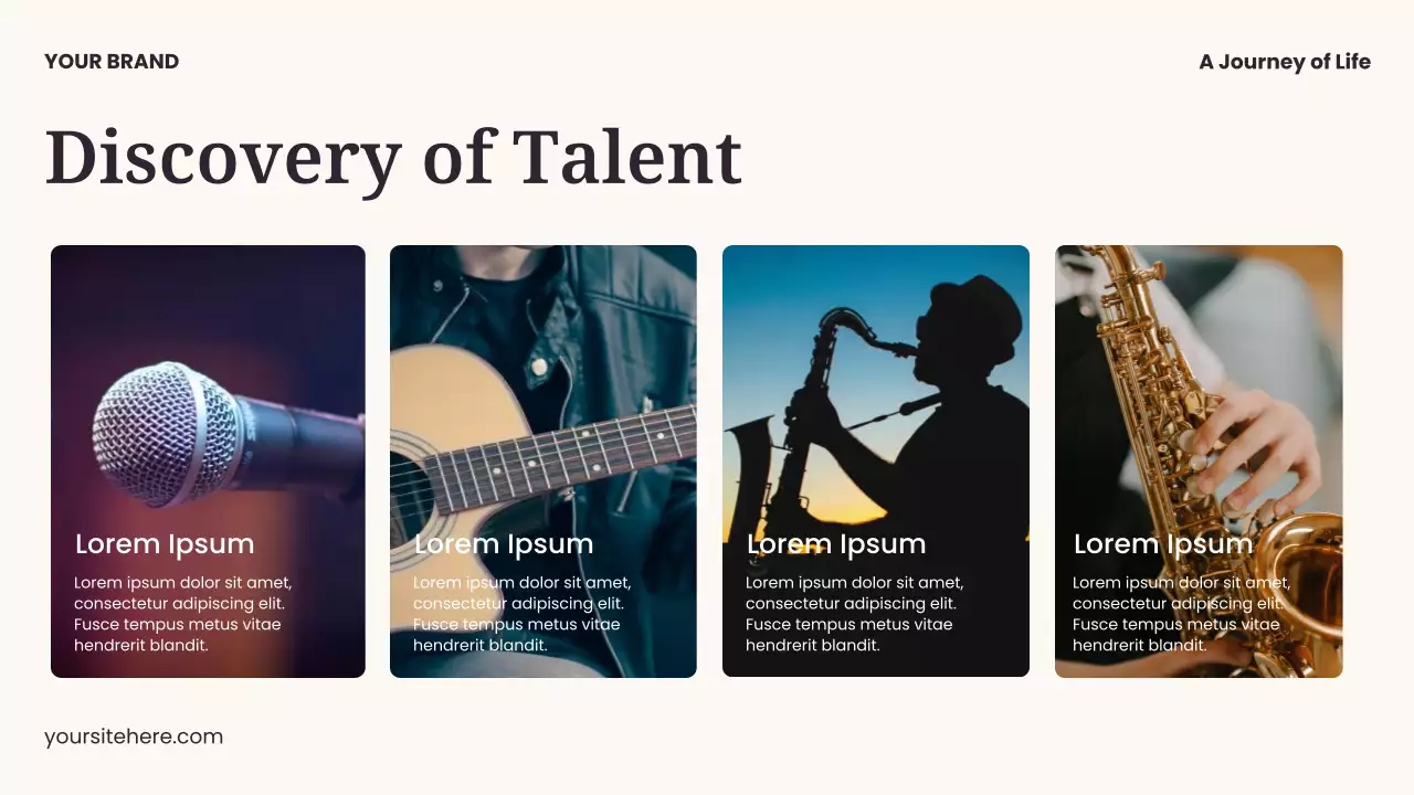 Black and Blue Modern Music History Presentation