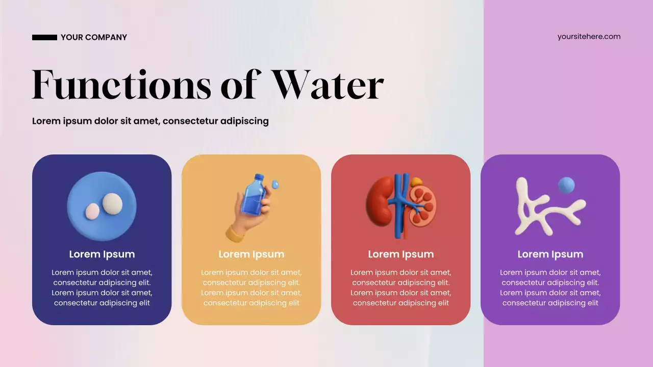 Bài thuyết trình giới thiệu cơ bản về Blue Modern Water