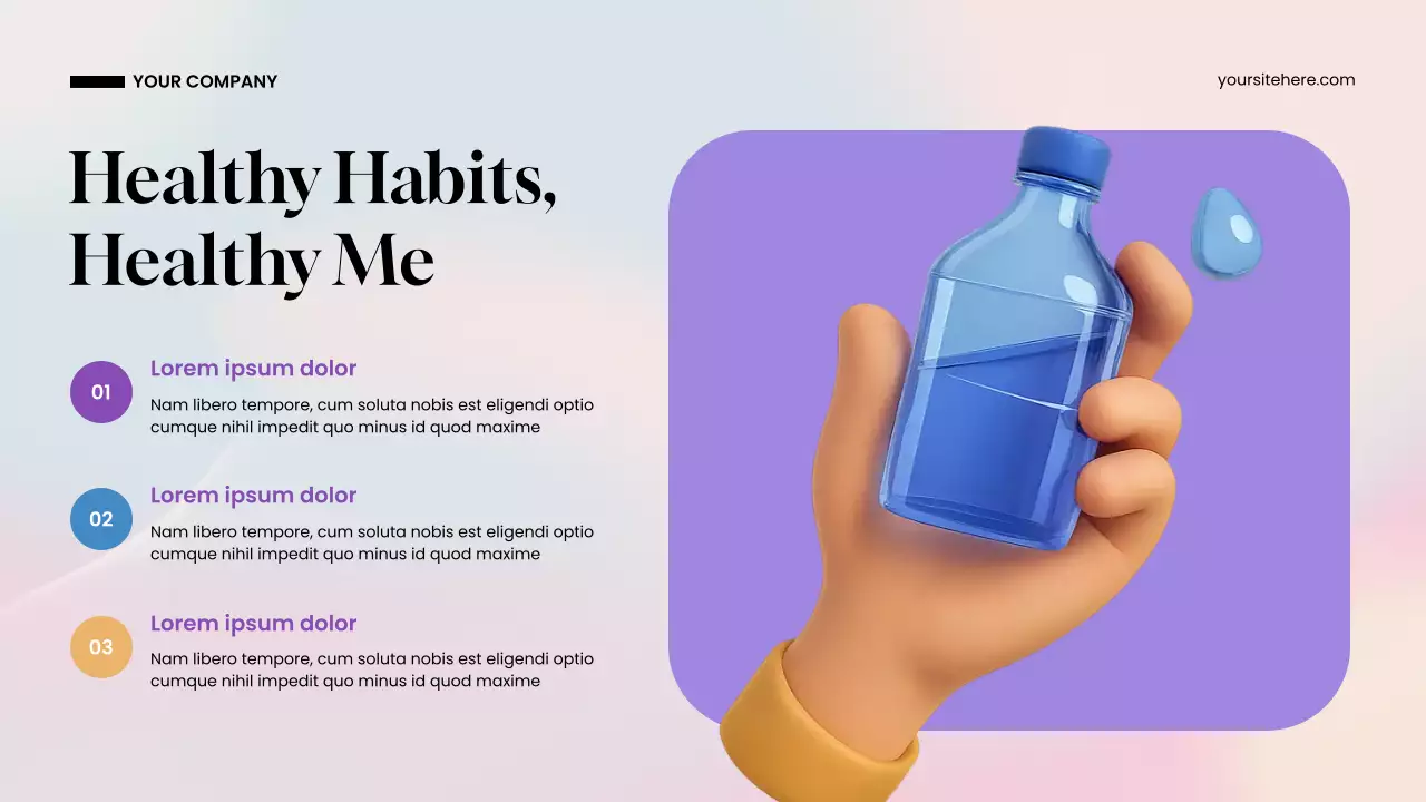 Bài thuyết trình giới thiệu cơ bản về Blue Modern Water