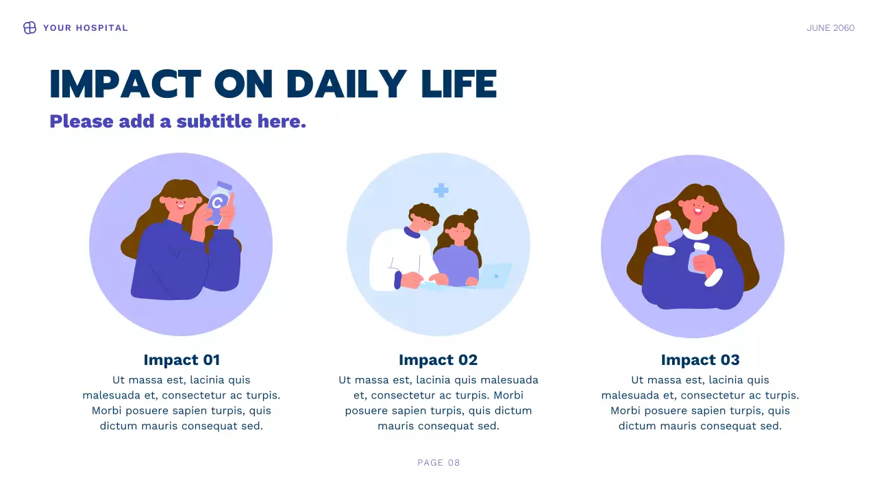 Blue Modern Health Information Presentation