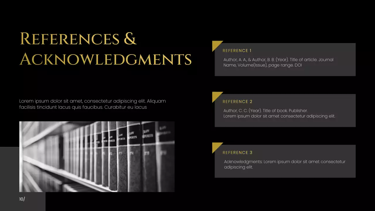 Black and Gold Modern Research Proposal Presentation