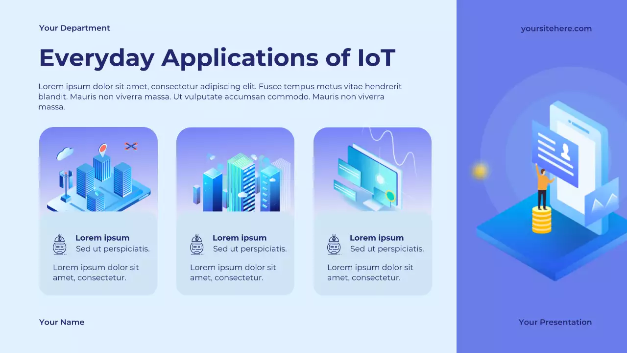 Blue Modern Internet Technology Introduction Presentation
