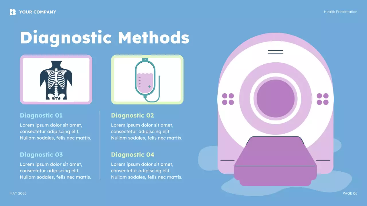 Blue Modern Meningitis Awareness Presentation