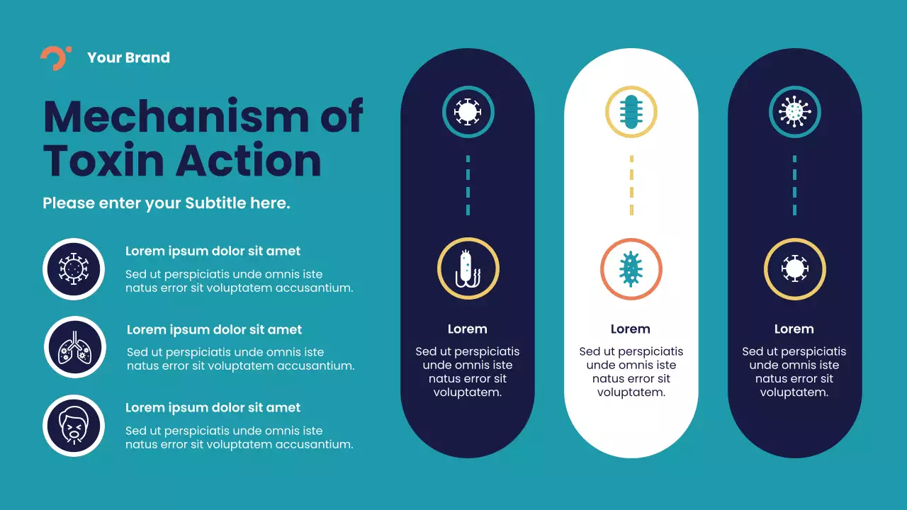 Blue Abstract Toxins and Disease Lecture Presentation