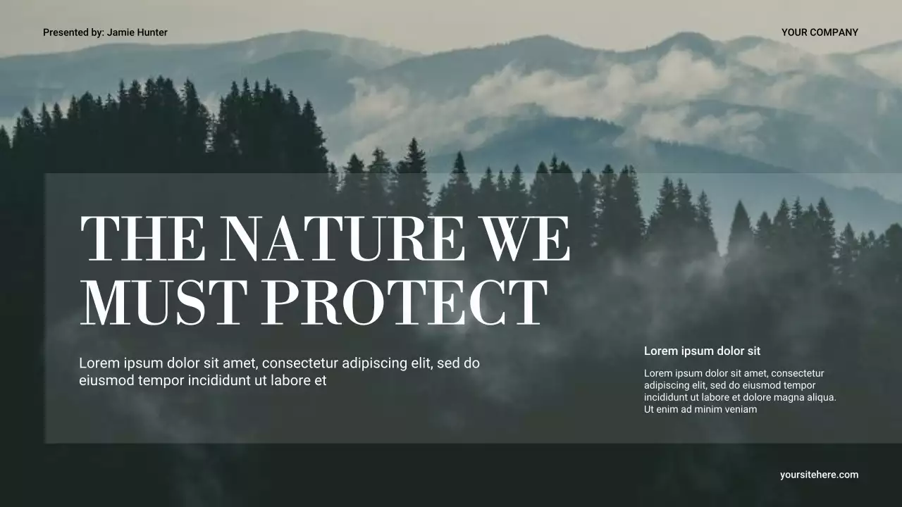 Green Minimal Nature Presentation